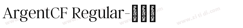 ArgentCF Regular字体转换